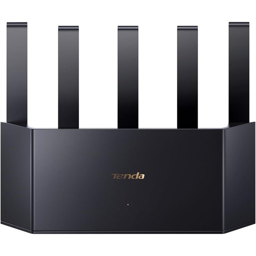 راوتر تندا TX12L Pro لاسلكي ثنائي النطاق AX3000 بسرعة 3000Mbps مع 5 هوائيات خارجية وتقنية Wi-Fi 6 ومنافذ Gigabit ودعم Mesh Tenda TX12L Pro AX3000 Dual-Band Gigabit Wi-Fi 6 Router 3000Mbps with 5 External Antennas and WiFi+ Mesh