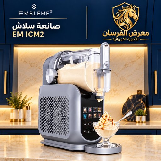 آلة صنع المثلجات والسلاش امبليوم EM ICM2 جهاز 2 في 1 EMBLEME EM ICM2 2 in 1 Frozen Dessert and Slush Maker