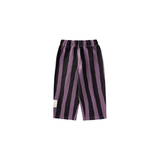 طقم ترينج أطفال بقصة واسعة 2-8 سنوات - بنفسجي مخطط Kids' Loose Fit Tracksuit 2-8 Years - Purple Anthracite Striped