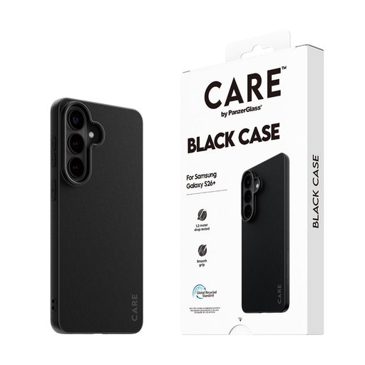 كفر جهاز Samsung Galaxy S26 Plus باللون الأسود من نوع TPU (CARE) Panzer CARE TPU Case Black Samsung Galaxy S26 Plus