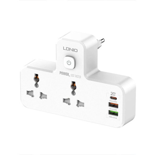 تقسيم كهربائي 2 منفذ SC2311 20W 3-Port USB Charger Extension Power Strip