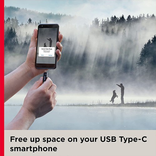 فلاش 256 كيكابايت بمنفذ تايب سي و يو اس بي SanDisk 256GB Ultra Dual Drive Go USB Type-C Flash Drive