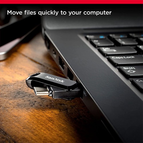 فلاش 256 كيكابايت بمنفذ تايب سي و يو اس بي SanDisk 256GB Ultra Dual Drive Go USB Type-C Flash Drive