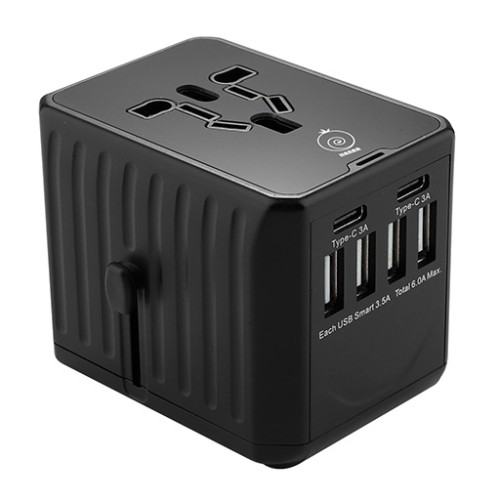 شاحن جداري متعدد المنافذ Hanar Universal Travel Wall Charger