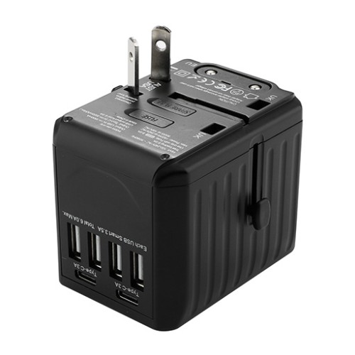 شاحن جداري متعدد المنافذ Hanar Universal Travel Wall Charger