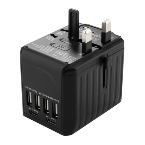 شاحن جداري متعدد المنافذ Hanar Universal Travel Wall Charger