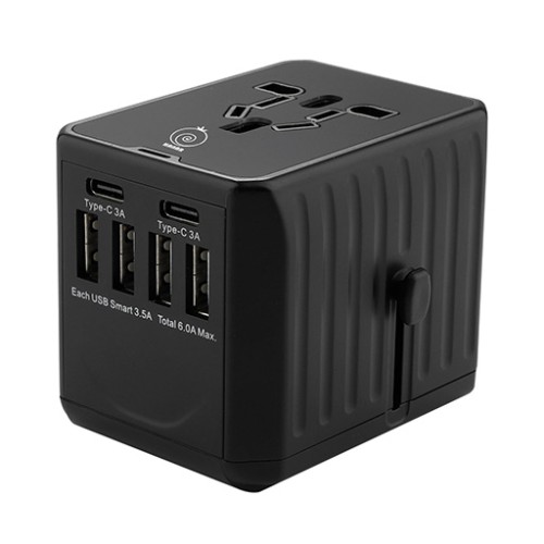 شاحن جداري متعدد المنافذ Hanar Universal Travel Wall Charger