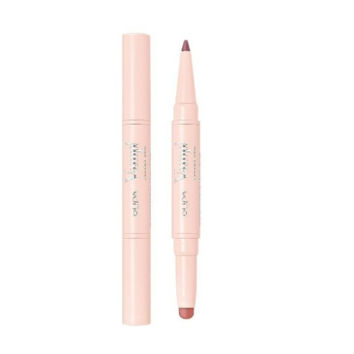 احمر شفاه مزدوج Lip Contouring Pencil & Shiny Lipstick