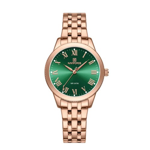 ساعة نسائية Quartz Luxury Casual Waterproof Women's Watch NF5032-RG/GN 	 	 	 	