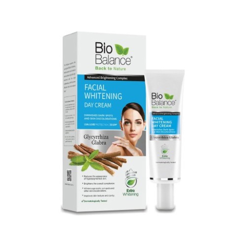 كريم نهاري مفتح للوجه Bio Balance Facial Whitening Day Cream With SPF 30 
