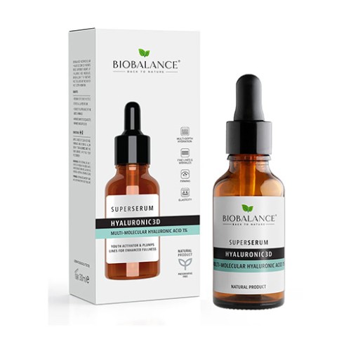 سيروم الهيالورونيك للوجه Bio Balance Super Serum Hyaluronic 3D 
