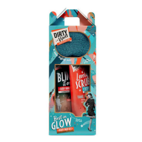 سيت العناية بالبشرة 3 قطع Dirty Works Best In Glow Gift Set 