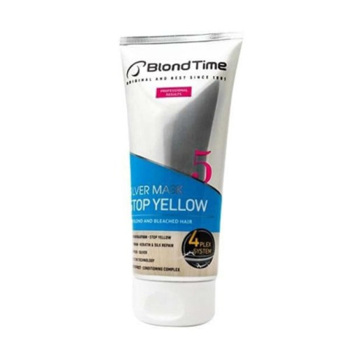 ماسك للشعر الاشقر  5 Bleaching Silver Mask Anti-Yellow Effect