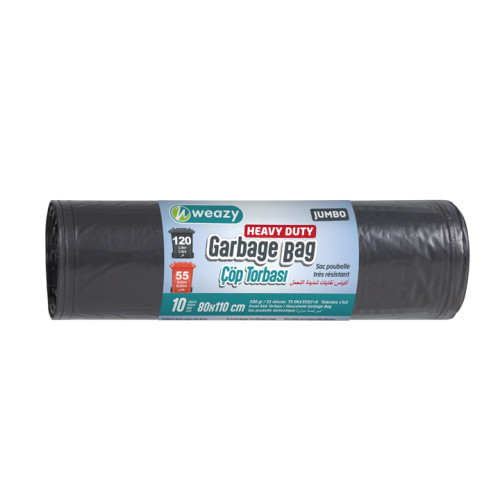 سيت اكياس نفايات 10 قطعة  Jumbo Heavy Duty Garbage Bags 10 Pcs