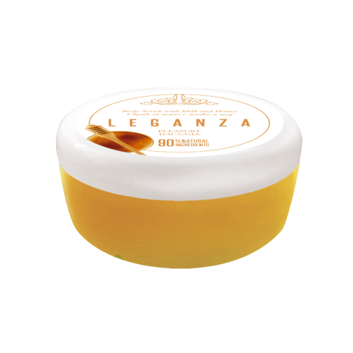 مقشر الجسم بالحليب والعسل Leganza Body Scrub with Milk and Honey