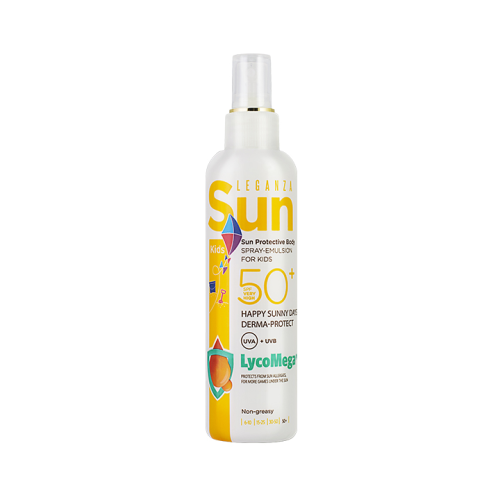 بخاخ واقي شمس ومرطب للأطفال 200 مل Leganza Sun Protection Body Spray-Emulsion For Kids SPF 50