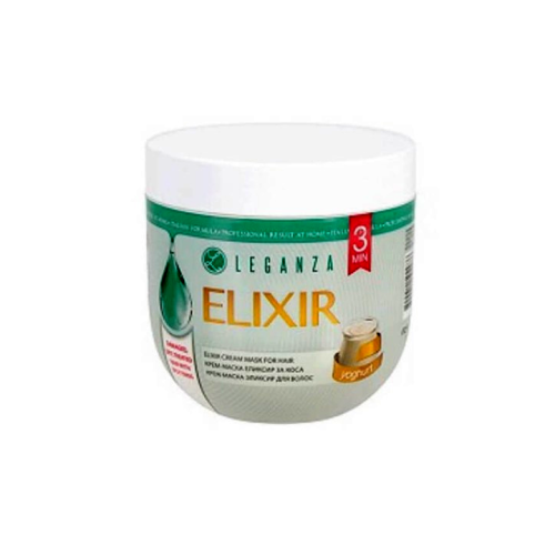 ماسك الزبادي للشعر 1 لتر  Leganza Elixir Cream Hair Mask with Yogurt
