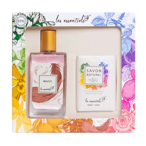 سيت عطر مسك + صابونة للنساء L'Office Des Parfums Musk Essentials Box