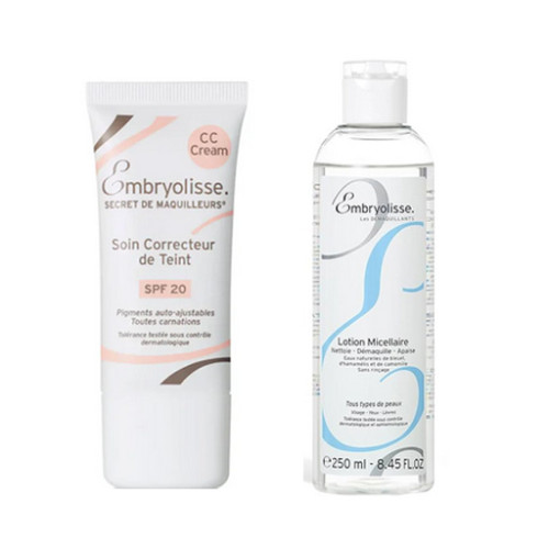 سيت مزيل المكياج ميسيلار مع سي سي كريم  Makeup Remover Lotion Micellaire and CC Cream SPF 20