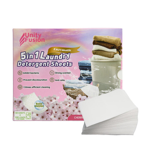 أوراق غسيل الملابس 5 في 1 برائحة الياسمين				 5 In 1 Laundry Detergent Sheets