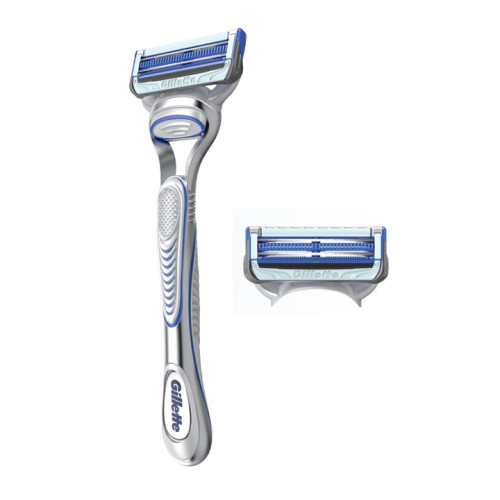 سيت شفرة حلاقة رجالية  Skinguard Sensitive Men's Razor 2 Cassettes with Trimmer