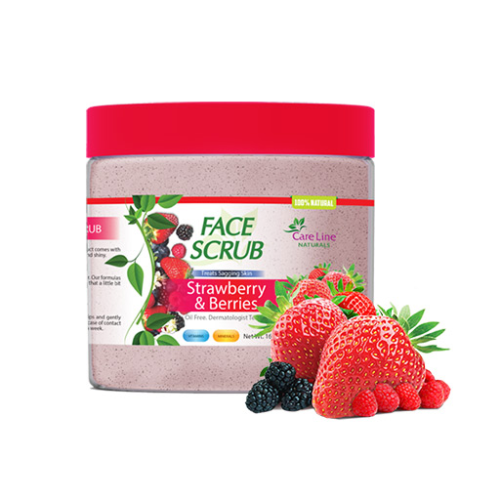 مقشر للوجه بالفراولة Face Scrub Strawberry & Berries