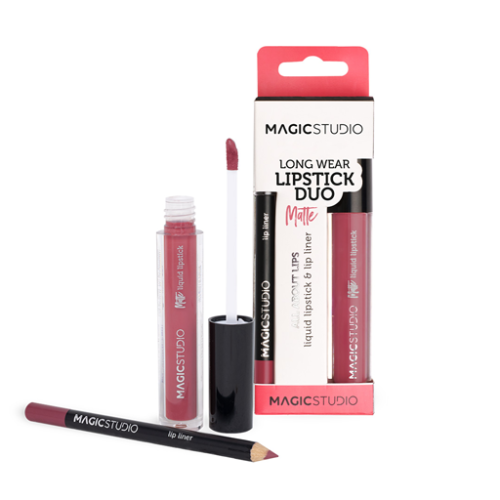 أحمر شفاه سائل مات وقلم تحديد الشفاه Matte Liquid Lipstick & Lip Liner