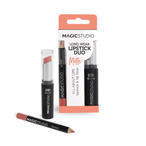 أحمر شفاه مات وقلم تحديد الشفاه Matte Lipstick & Lip Liner
