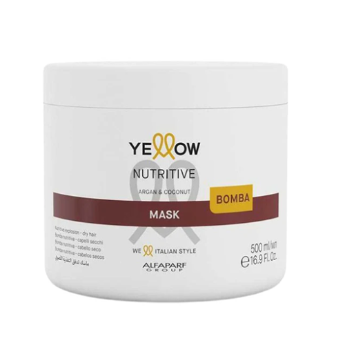 ماسك مغذي للشعر الجاف بزيت الأرجان وجوز الهند Yellow Nutritive Mask with Argan and Coconut Oil