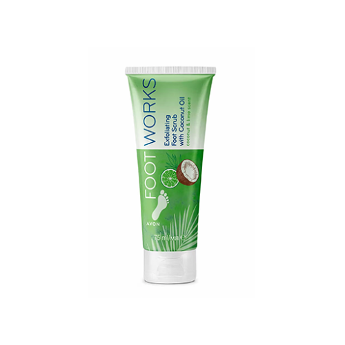 مقشر للقدمين برائحة جوز الهند والليمون Foot Works Exfoliating Foot Scrub Coconut & Lime Scent