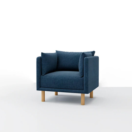 كرسي مكان Mcann Wooden Legs Armchair