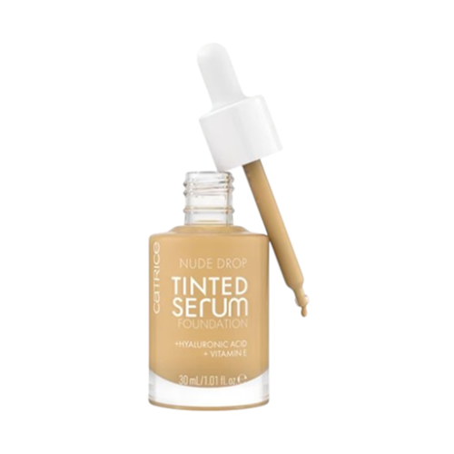 فاونديشن بسيروم حمض الهيالورونيك وفيتامين E Nude Drop Tinted Serum Foundation