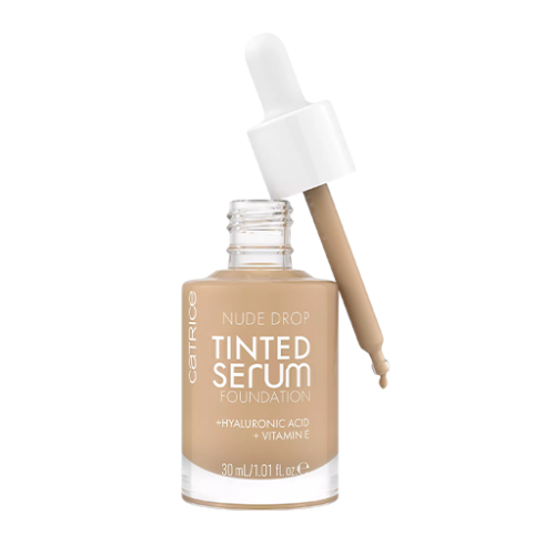 فاونديشن بسيروم حمض الهيالورونيك وفيتامين E Nude Drop Tinted Serum Foundation