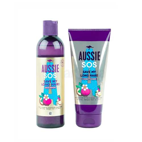 سيت شامبو و كوندشنر بخلاصة الفواكه للشعر Aussie SOS Save me Long Hair Set