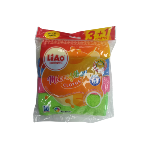 سيت قطعة قماش للتنظيف  Microfiber Cloths 4 Pcs Set