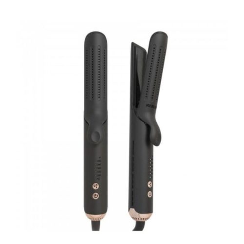 ‎مكواة تجعيد 2 في 1 + مكواة تمليس بالهواء الساخن   2-in-1 Curling Iron + Hot Air Straightener