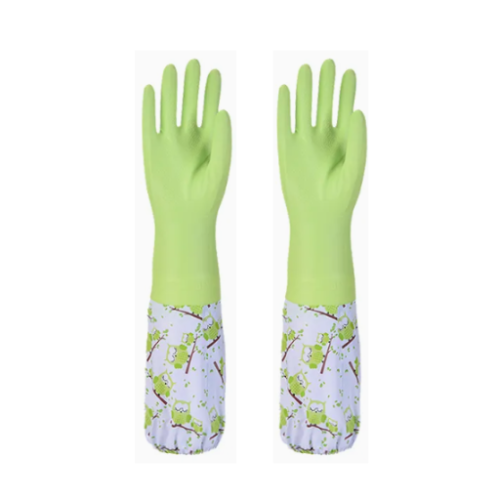 قفازات واقية للتنظيف (اختيار اللون عشوائي) Kitchen Elastic Long Sleeves Dishwashing Glo (Color Selection Is Random)ves
