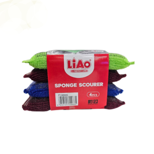 سيت جلافة لغسل الصحون 4 قطع Sponge Scourer 4 Pcs Set