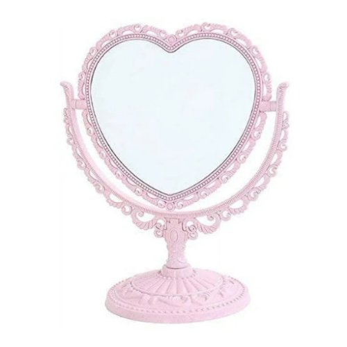 مرآة منضدية على شكل قلب Heart Shape Stand Mirror