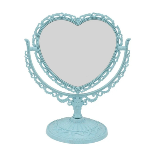 مرآة منضدية على شكل قلب Heart Shape Stand Mirror
