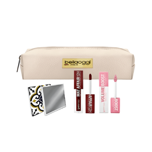 سيت مكياج كهدية 4 قطع Mediterranean Frames Lip Boost Makeup Kit 4 Pcs