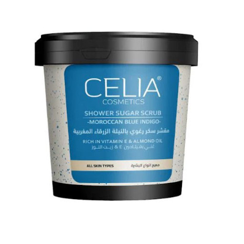 مقشر السكر الرغوي بالنيلة الزرقاء  Shower Sugar Scrub Moroccan Nile Indigo