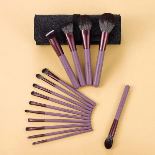 سيت فرش مكياج 15 قطعة مع حقيبة 15 PCS MAKEUP BRUSH KIT with Bag