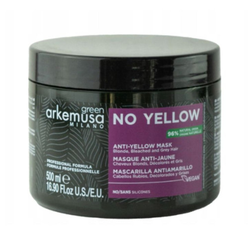 ماسك مضاد للاصفرار للشعر المصبوغ Green No Yellow Anti-Yellow Mask for Lightened Blonde Hair