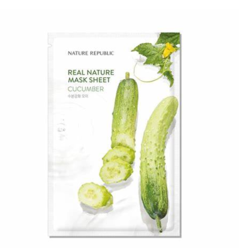 ماسك ورقي بخلاصة الخيار Real Nature Mask Sheet –  Cucumber