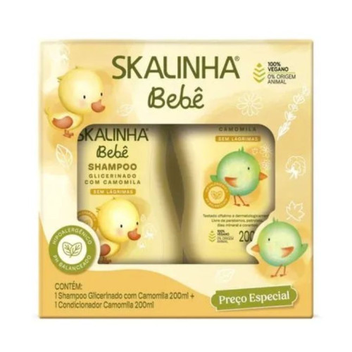 سيت شامبو و كوندشنر بالبابونج للاطفال Chamomile shampoo and conditioner set for children