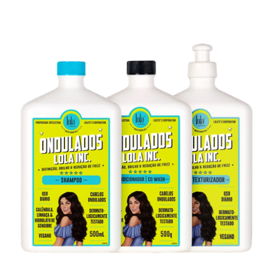 سيت للشعر المموج - 3 قطع Ondulados Hair Care Set by Lola - 3 Pcs