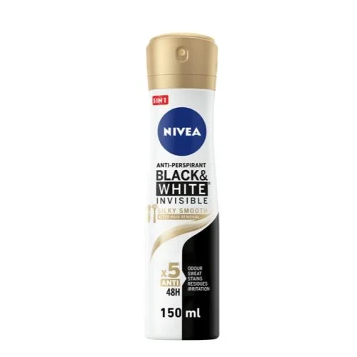 بخاخ مزيل عرق نسائي Black & White Invisible Silky Smooth Anti-Perspirant Spray