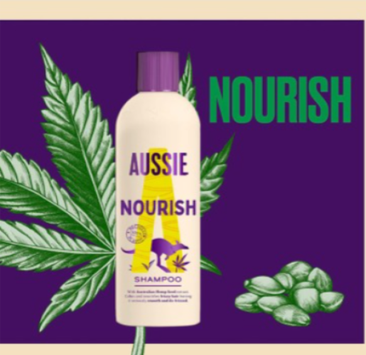 شامبو نوريش لمقاومة التجعد بخلاصة بذور القنب Nourish Anti Frizz Hemp Shampoo