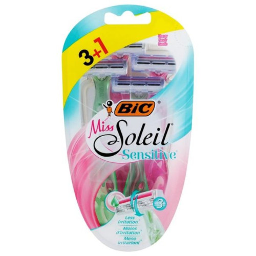 شفرات حلاقة نسائية - 3+1 Miss Soleil Sensitive Disposable Razor 3+1